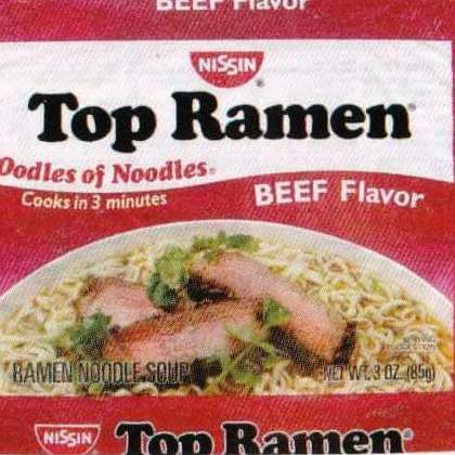 Top Ramen Beef Flavor