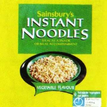 Sainsbury's Instant Noodles / Vegetable Flavour