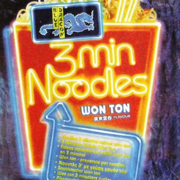 Blue Dragon 3min Noodles Won Ton Flavour 廣東雲呑